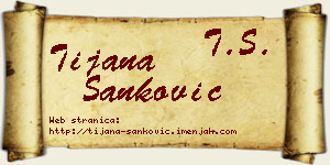 Tijana Sanković vizit kartica